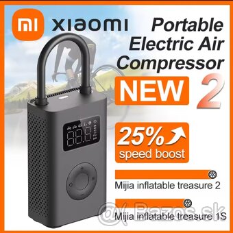 Kvalitný AKU Kompresor Xiaomi Mijia Air Pump 2 až 150PSI - 2