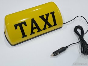 Taxi transparent - 30cm x 13cm - Magneticky - 2