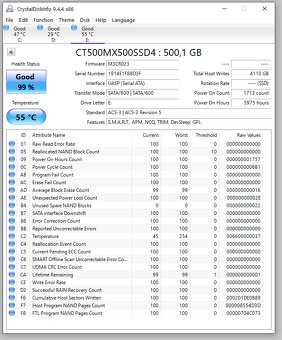 Crucial MX500 500GB M.2 SATA SSD - 2