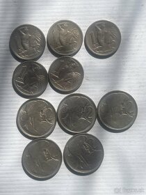 1 koruna 2 koruna ČSR 1946 1947 cena spolu 10€ - 2