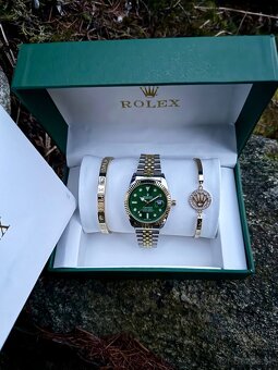 Pánske Hodinky Rolex Datejust | 36 mm | Green/Gold Dial - 2