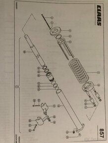 Predáme na CLAAS LEXION hydraulický piest šikmý dopravník - 2