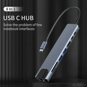 USB-C HUB 8v1 pre notebook - 2