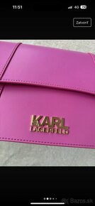 original KARL LAGERFELD ružová kabelka - 2