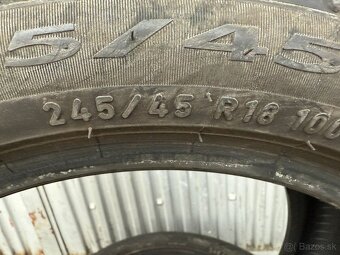 2ks Letne pneumatiky PIRELLI 245/45 R18 - 2