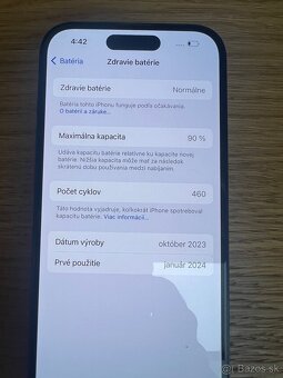 Predám iPhone 15 128GB, TOP stav, VOLNY, ZARUKA SK 1R - 2