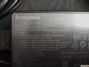 originálna nabíjačka pre ntb Lenovo,hranatá koncovka 90W - 2