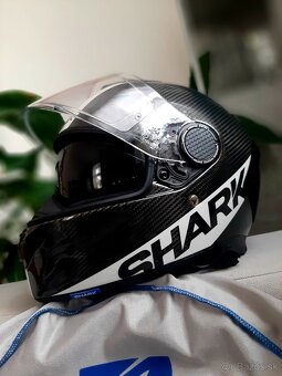 Přilba Shark Spartan Carbon + Interphone F5 double.. TOP - 2