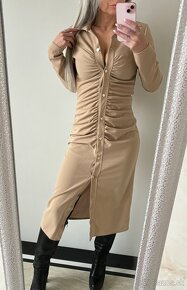 Dámske Maxi šaty Helen beige - 2