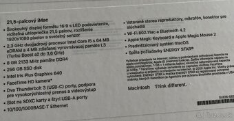 Imac 21,5" 2020 i5 2,3GHz/8GB/256GB - 2