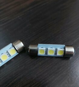 LED žiarovky C5W studená biela 12V - 2