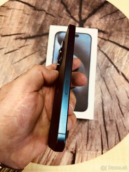 iPhone 15 pro 128 blue Titan batéria 95% top stav záruka - 2