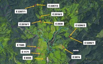 Poniky – 8.695 m2 ORNÁ PÔDA a LESY – Na Predaj - 2