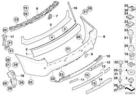 BMW X3 difuzor - 2