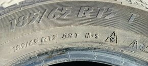 Predám 4 zimné pneumatiky 185/65 R15 88T Matador - 2