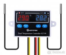 Dvojitý termostat -50 až +120 st. C - 2