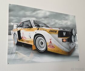 Porsche 917 a Audi Quattro S1 banner/plagát - 2