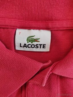 Značkové polo tričko Lacoste – červená barva, vel. XL - 2