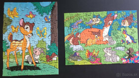 Puzzle rôzna tematika - Bambi, Rumcajs - RETRO - 2