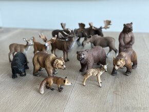 Schleich zvieratka lesna zver medvede jelene - 2