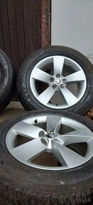 ALU Škoda 5x112 a zimné Michelin Alpin 5 215/65 R17 - 2