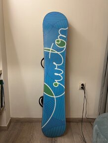 Predám snowboard Burton Lux 47 s viazaním a topánkami - 2