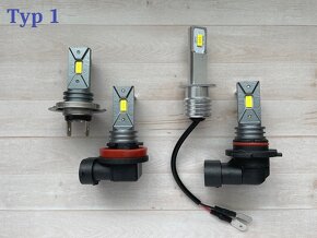 H7 led (H1,H3,H4,H8,H9,HB4...) kvalitné, silné, neoslňujúce - 2