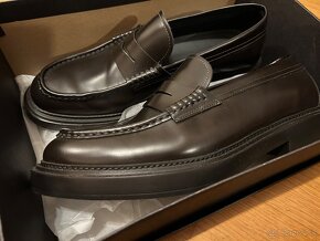 Nové Massimo Dutti PENNY LOAFERS - hnedé - 2