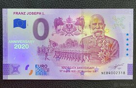 0 Euro Souvenir bankovky František Jozef I + Mária Terézia - 2
