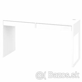 MICKE Stôl, biely, 142x50 cm - 2