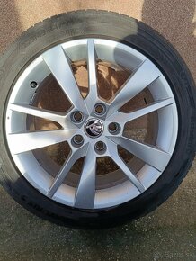 Predám elektróny + pneu letné 225/45 R17, 5x112, origo škoda - 2