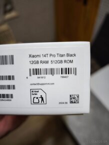 Xiaomi 14t pro 12/512g Titan black - 2