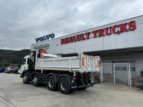 VOLVO FM 450 trojstranný sklápač s hydraulickou rukou TOP - 2