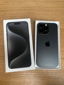 Predám iPhone 15 PRO MAX 256GB, TOP stav, ZÁRUKA, VOLNY - 2