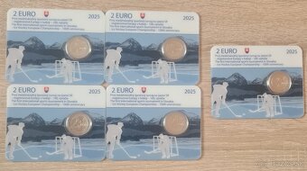 Predám 2€ CoinCard 100. výročie majstrovstvá Európy v hokeji - 2