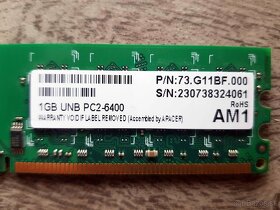 Ram DDR2 1GB PC2-6400 - 2