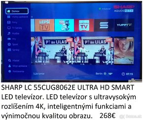 Sharp LED smart 4K -LC-55CUG8062E - 2