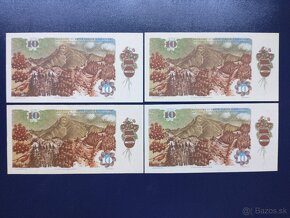 bankovky ČSSR  10Kčs 1986, 50Kčs 1987 - 2