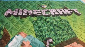 prehoz cez posteľ Minecraft  150 x 190 cm - 2