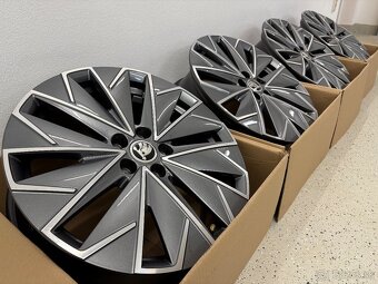 UPLNE NOVE ALU DISKY SKODA 5X100 R17 6.5JX17 ET 40 - 2