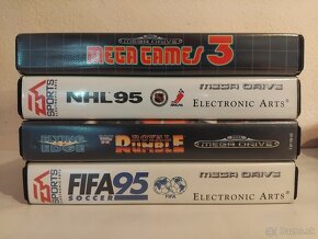 Sega Mega Drive 2 + 2 ovládače + 4 hry - Retro zábava - 2