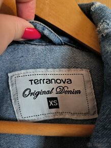 Riflova dzinsova bunda, zn. Terranova oversize - 2