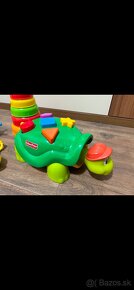 Fisher price zatlkacia korytnacka plus gratis hracky - 2