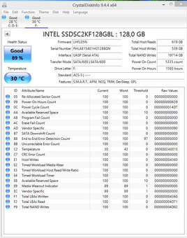 SSD 128GB 2,5" SATA - 2