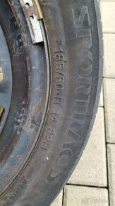 Letné gumy na diskoch  185/60 R14 - 2