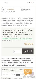 Čalúnená stolička - 2