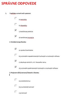 BIOLOGIA- cvicne testy na LF UPJS v Ke - 2