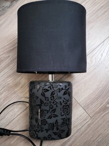 Lampa stolová čierna - 2