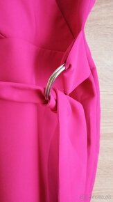 Dámske ružové /magenta šaty elegantné 42/44//xl - 2