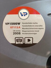 Vysokotlaká myčka VP 1500 W  - pár krát použitá - 2